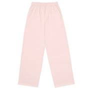 Light pink unisex wide-leg lounge pant